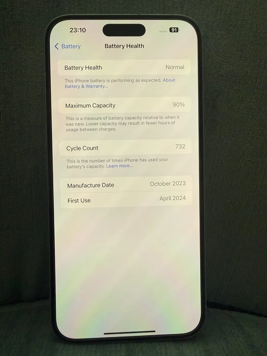 iPhone 15 + 128 GB UNLOCKED BATT 90% in swords - Image 3