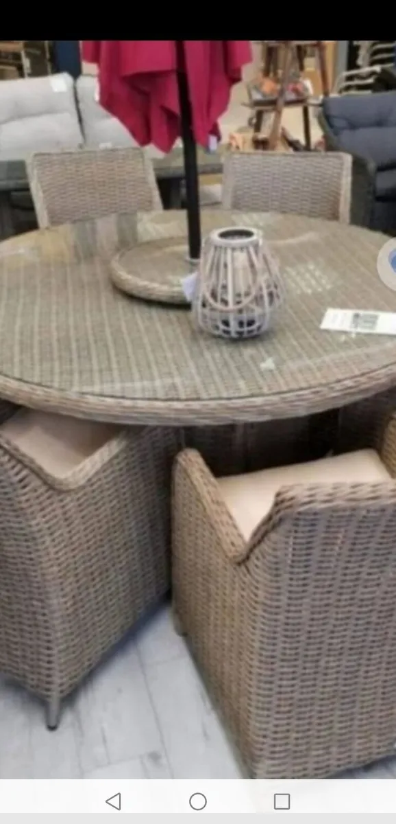**CLEARANCE** Brand New 6 Seater Basket Rattan Set - Image 1