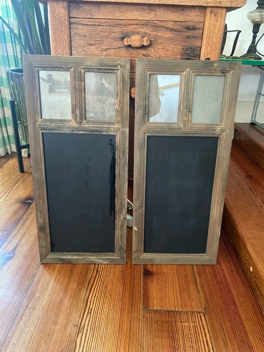 Matching Chalk Boards & Photo Frames - Image 1
