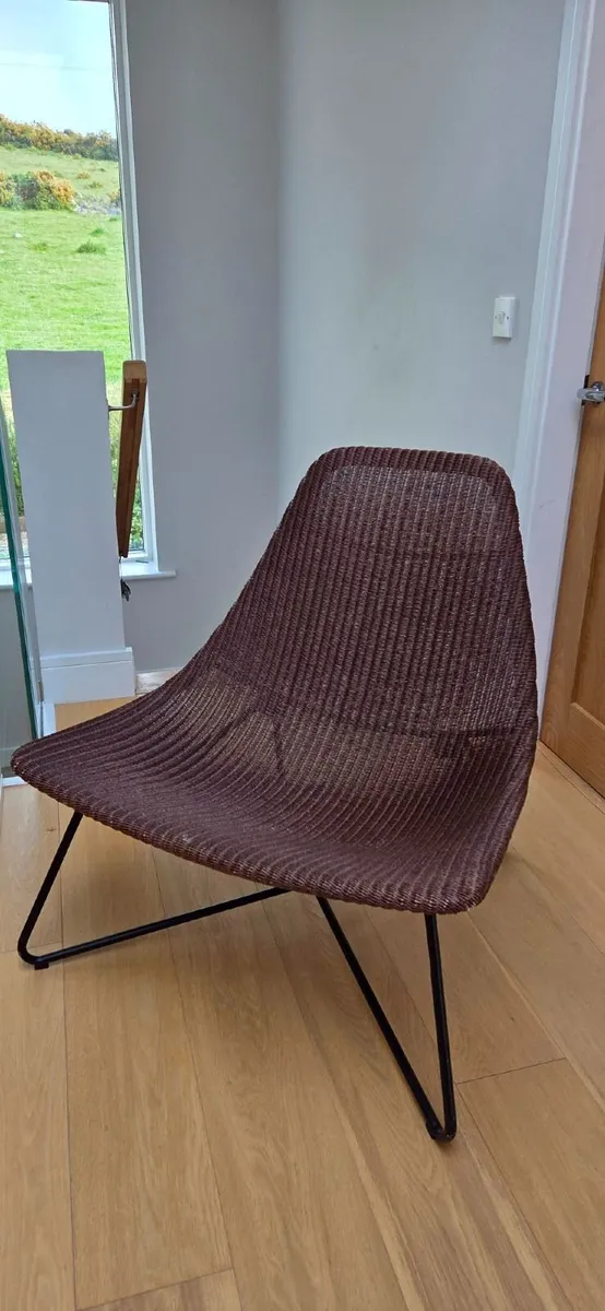 Designer Wicker Accent Chair – Contemporary Style - Image 1