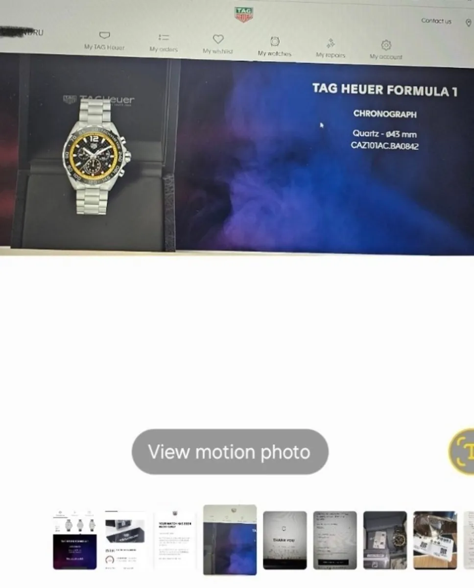 New Tag Heuer formula 1 Black and Yellow quartz - Image 3