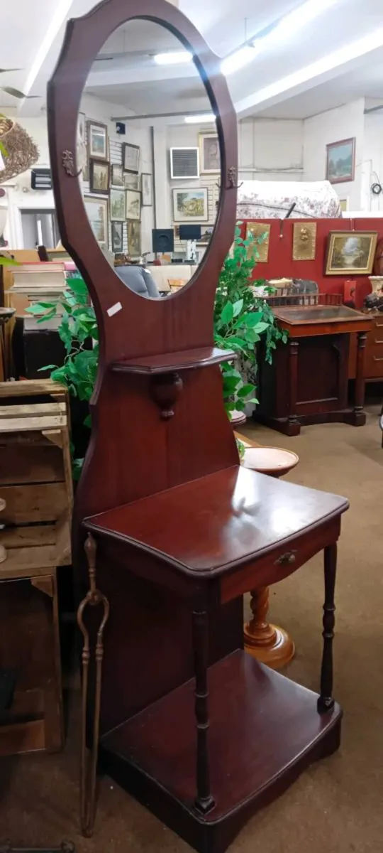 Reproduction Mahogany Hall Stand - Image 1