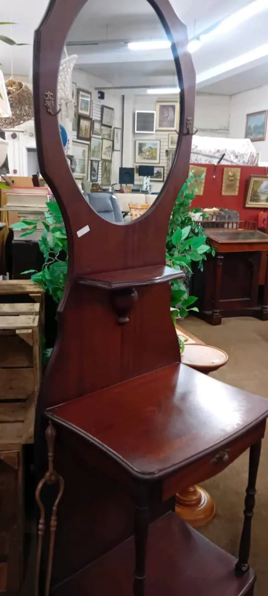 Reproduction Mahogany Hall Stand - Image 2