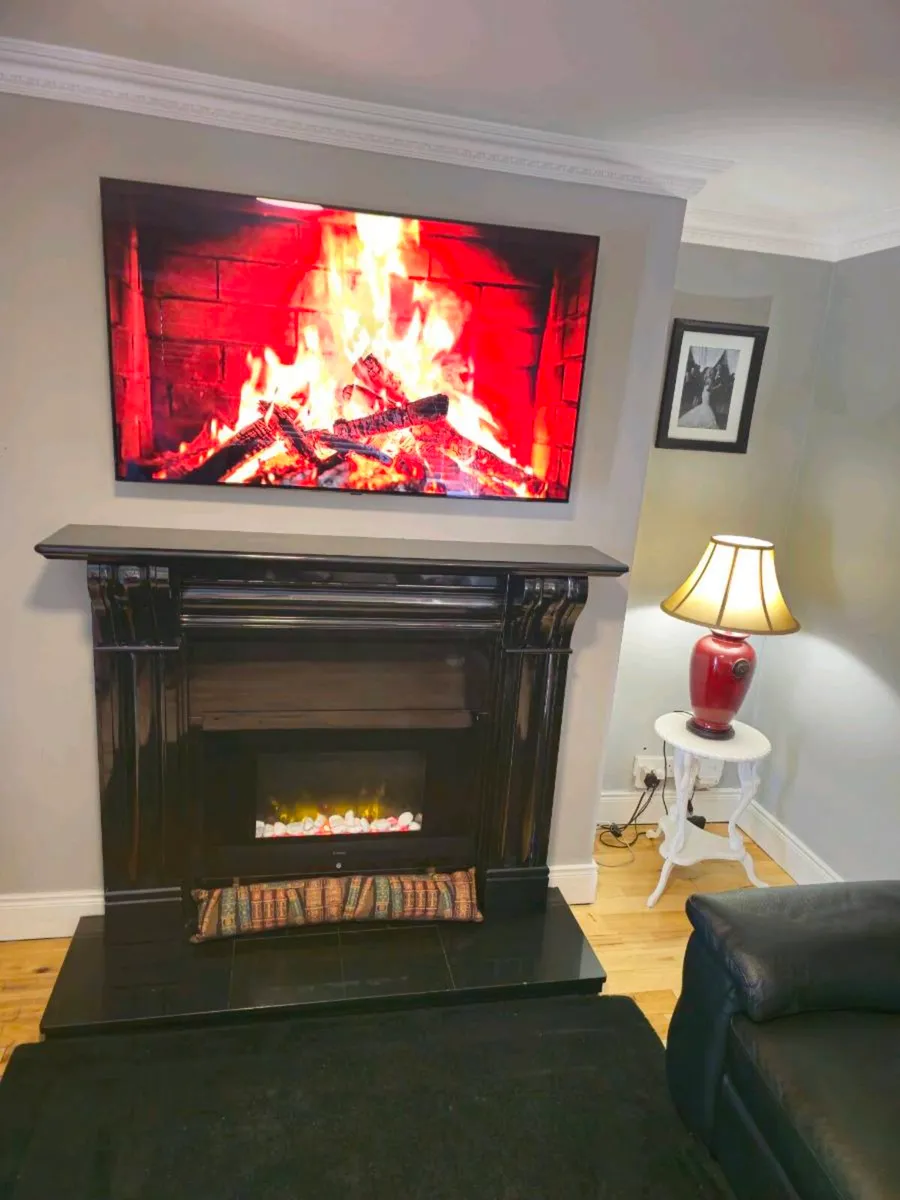 Black Marble Fireplace - Image 1