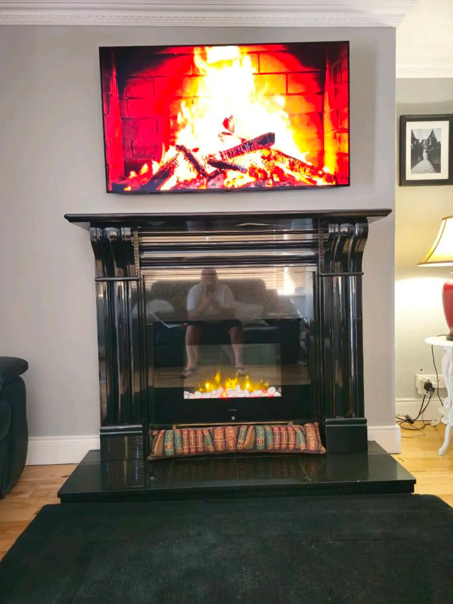 Black Marble Fireplace - Image 2