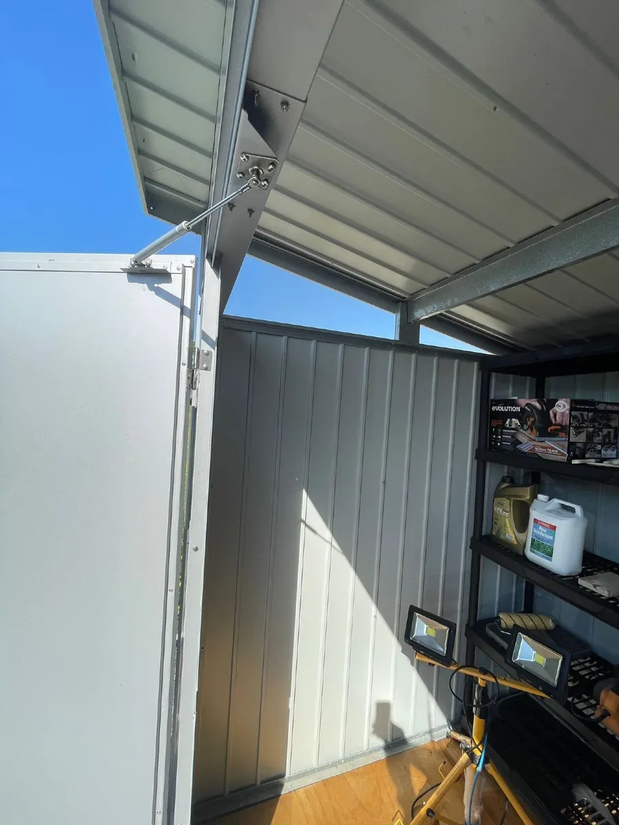 8x6 Palladium Steel Garden Shed Anthracite - Image 4