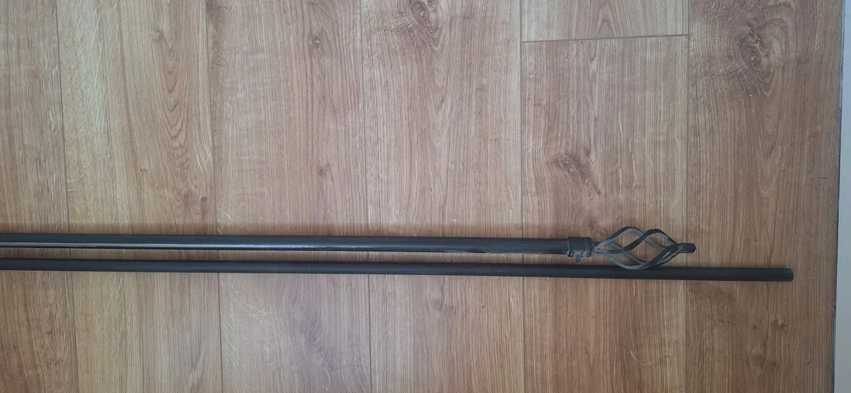Metal Black Curtain pole - Image 2