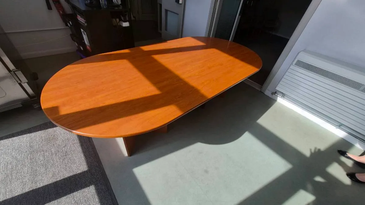 Large 2.4 metre Dining/BoardRoom table - Image 1
