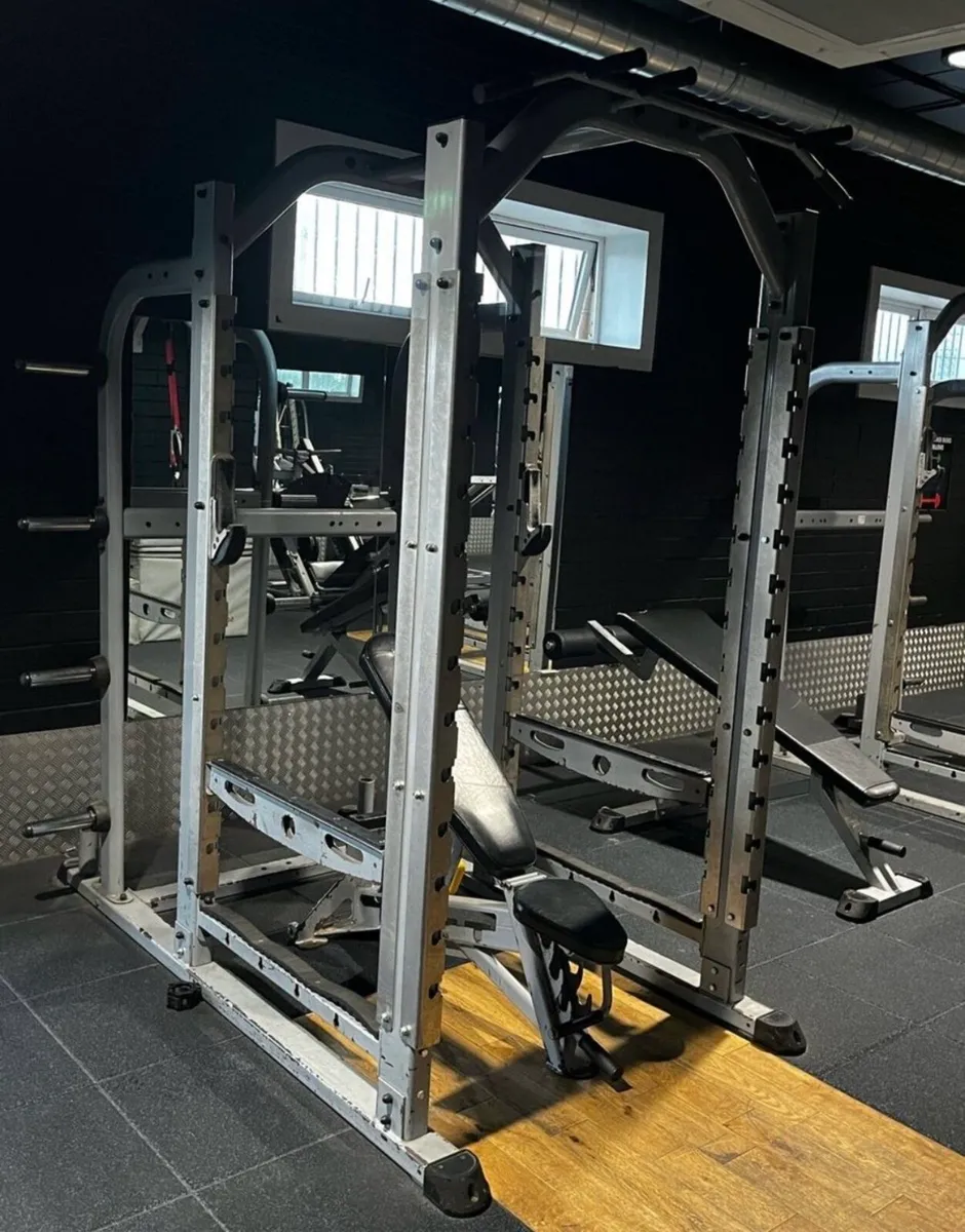 Indigo fitness power rack cage commercial bench - Image 1