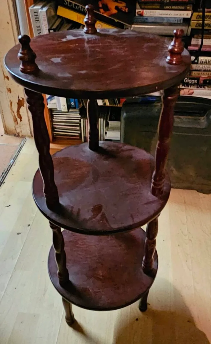 Small Mahogany Vintage Tables - Image 1