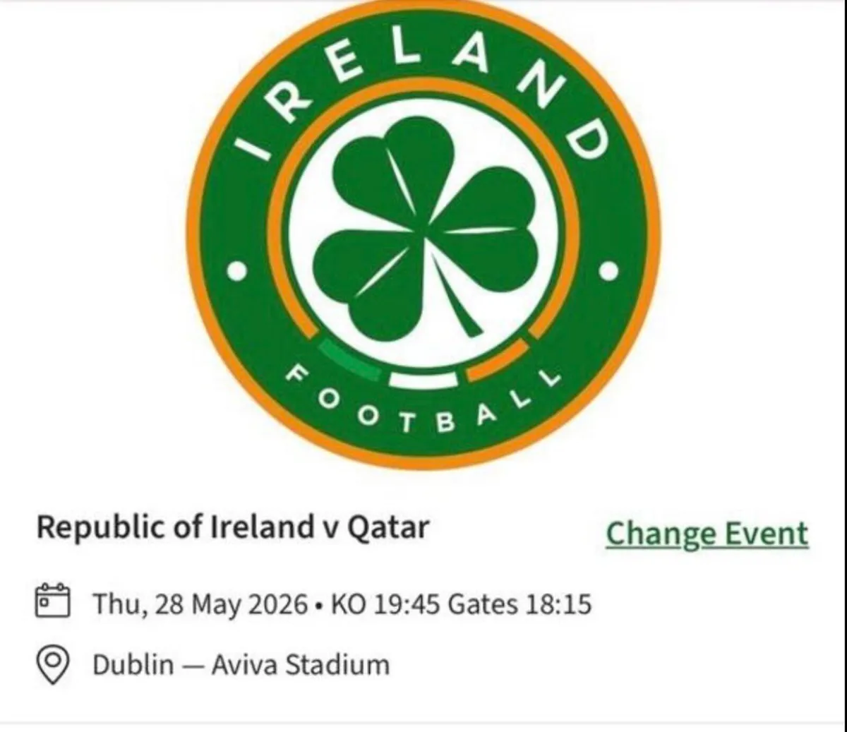 Ireland tickets - Image 1