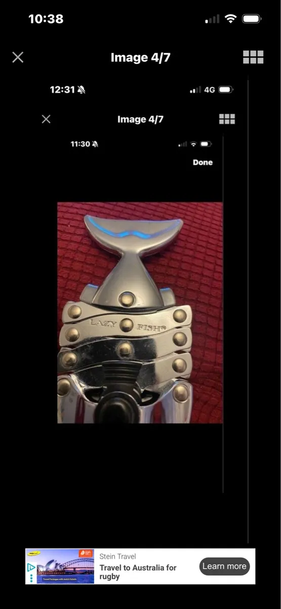 Vintage ‘The Lazy Fish’ Corkscrew - Image 3