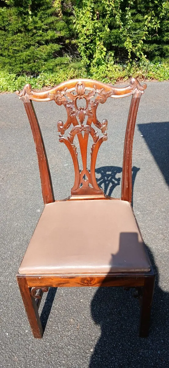 Mahogany dining room chairs - Image 2