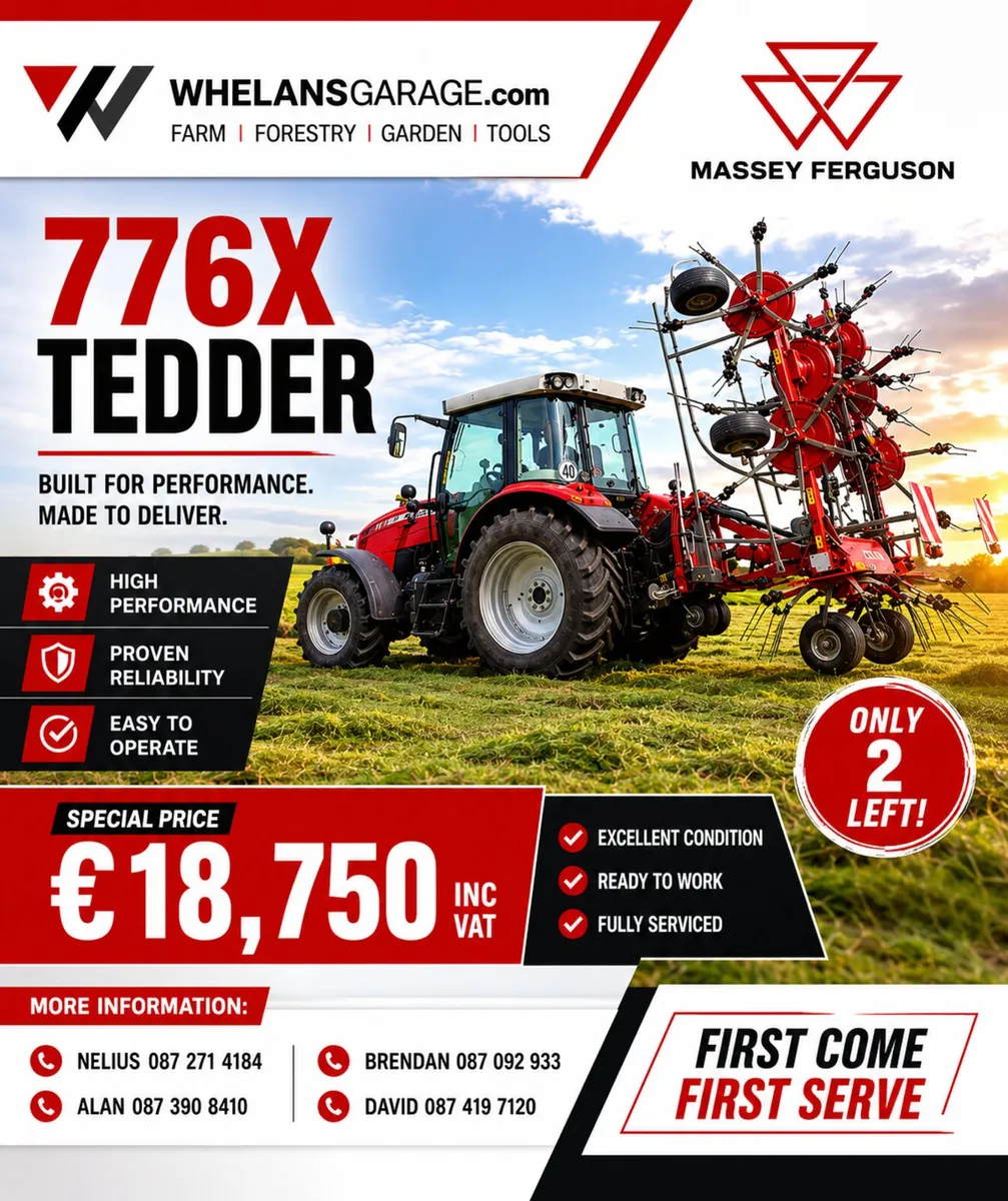MASSEY FERGUSON 776X TEDDER - Image 1