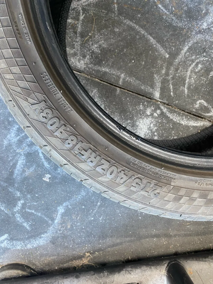 4x Radar runflat tyres - Image 2