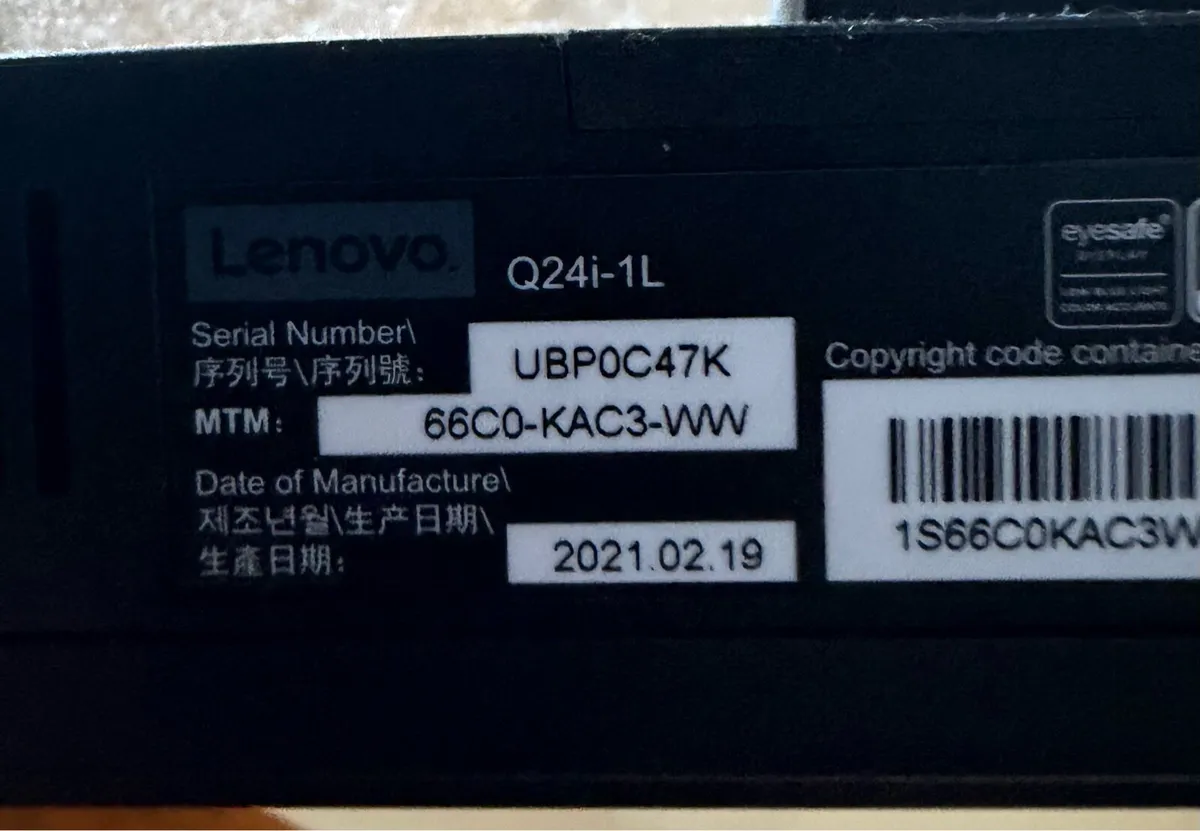 Lenovo Q24i-1L 23.8" Full HD Monitor - Image 3