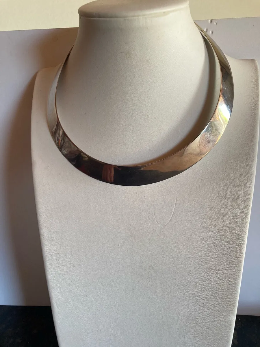 Sterling Silver cuff necklace - Image 1
