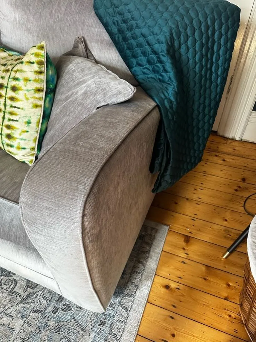 Grey custom made couch x 2 - Image 2