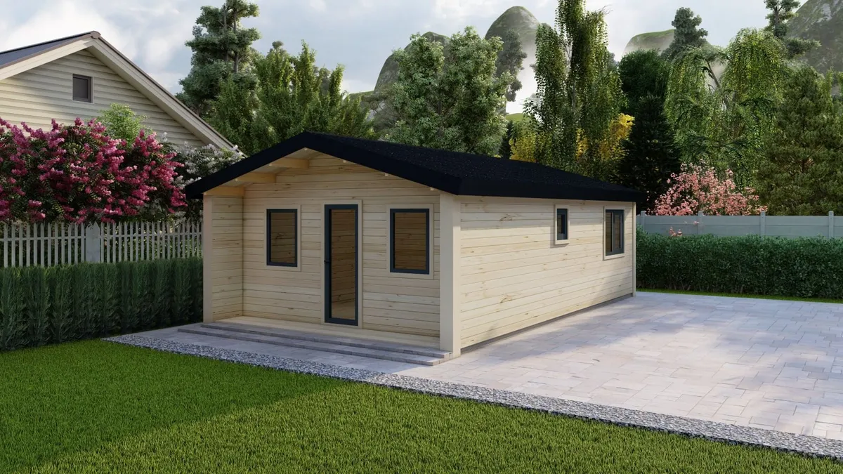 Ecohome Log Cabins 2 Bed 40 sq.m. 5m x 8.7m - Image 2