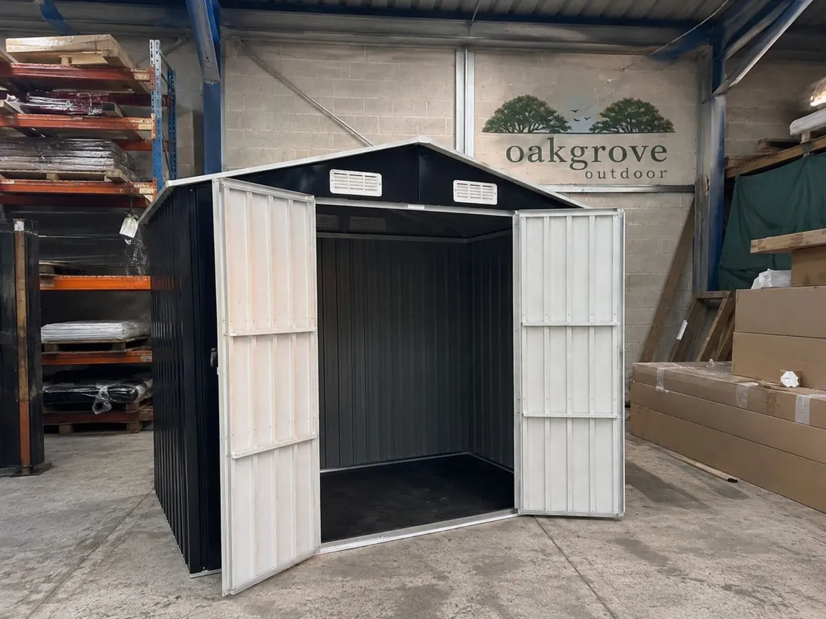 Heavy Duty Metal Garden Shed – 205 x 129 x183 cm - Image 1