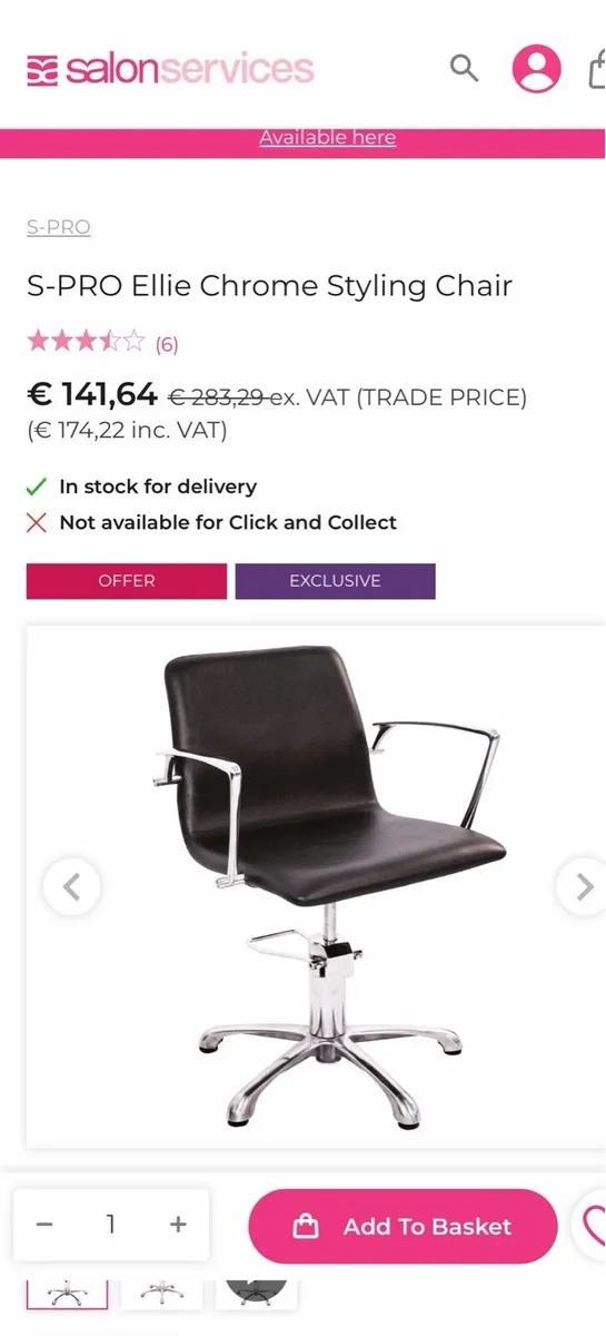 Hairdresser chairs, steriliser, foot rests, foils - Image 3