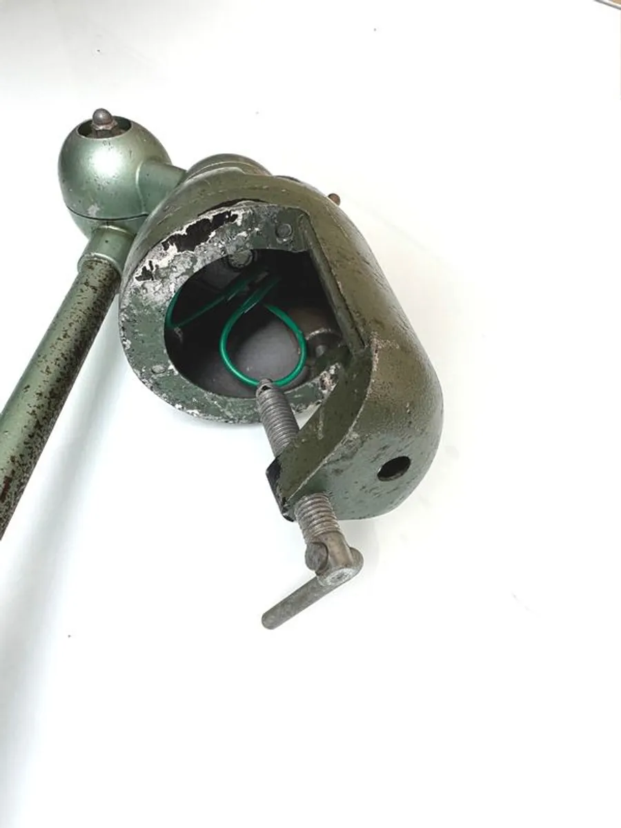 Vintage Jielde Double Arm Clamp Lamp Original French Industrial Light - Image 4
