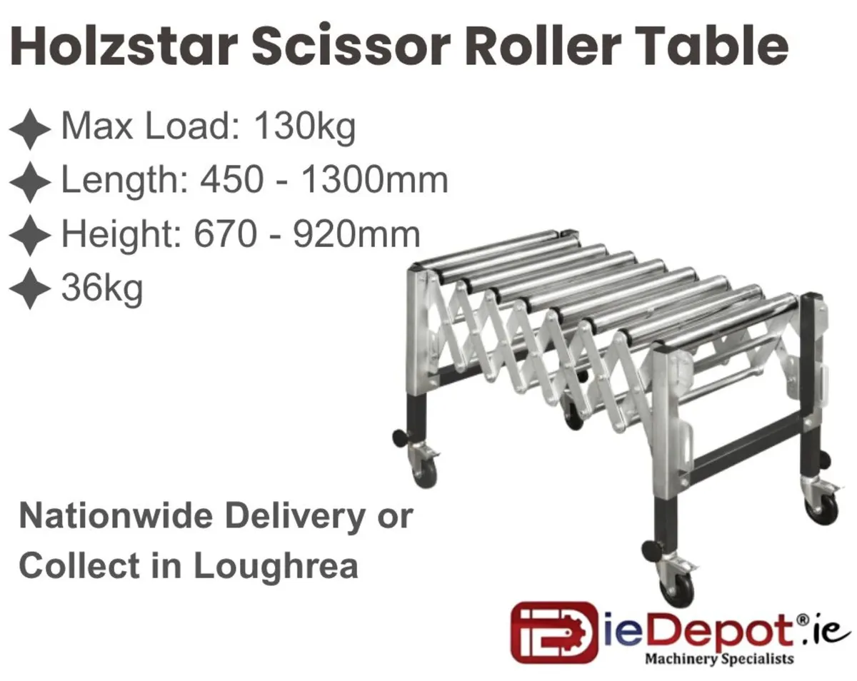 Scissor Roller Table