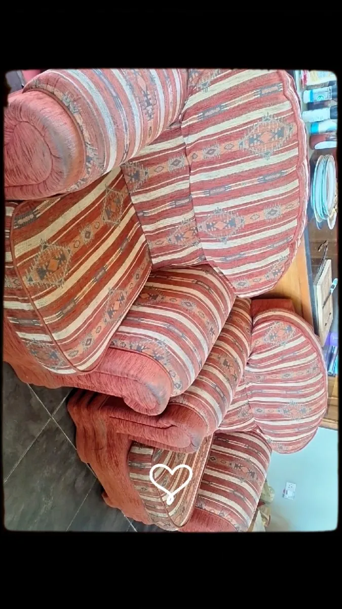 3 Seater & 2 Seater Sofa Suite – Good Condition - Image 4