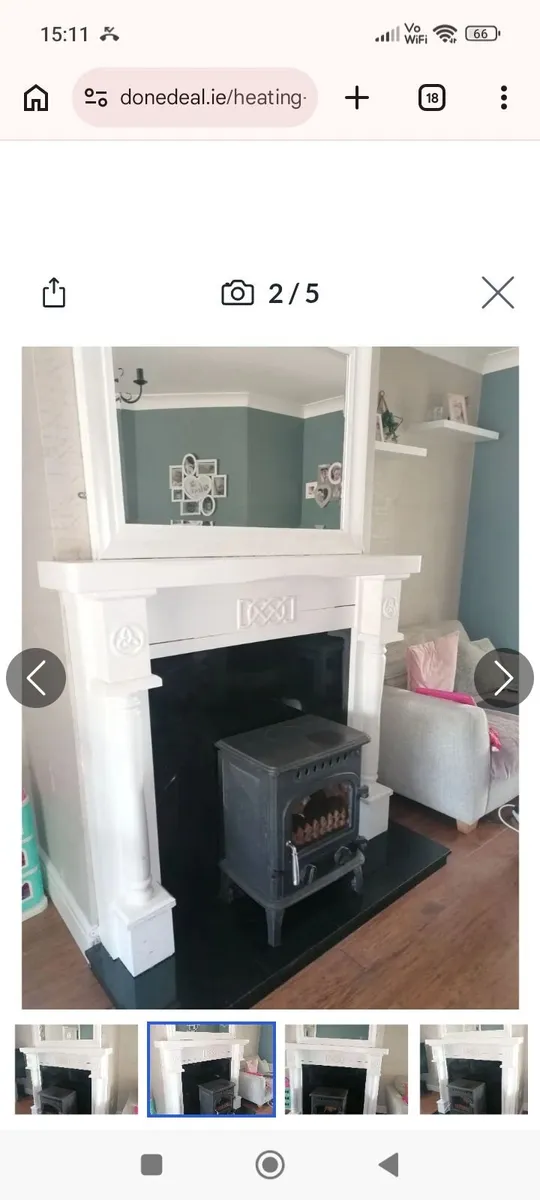 Fireplace and mirror stove not included - Image 2