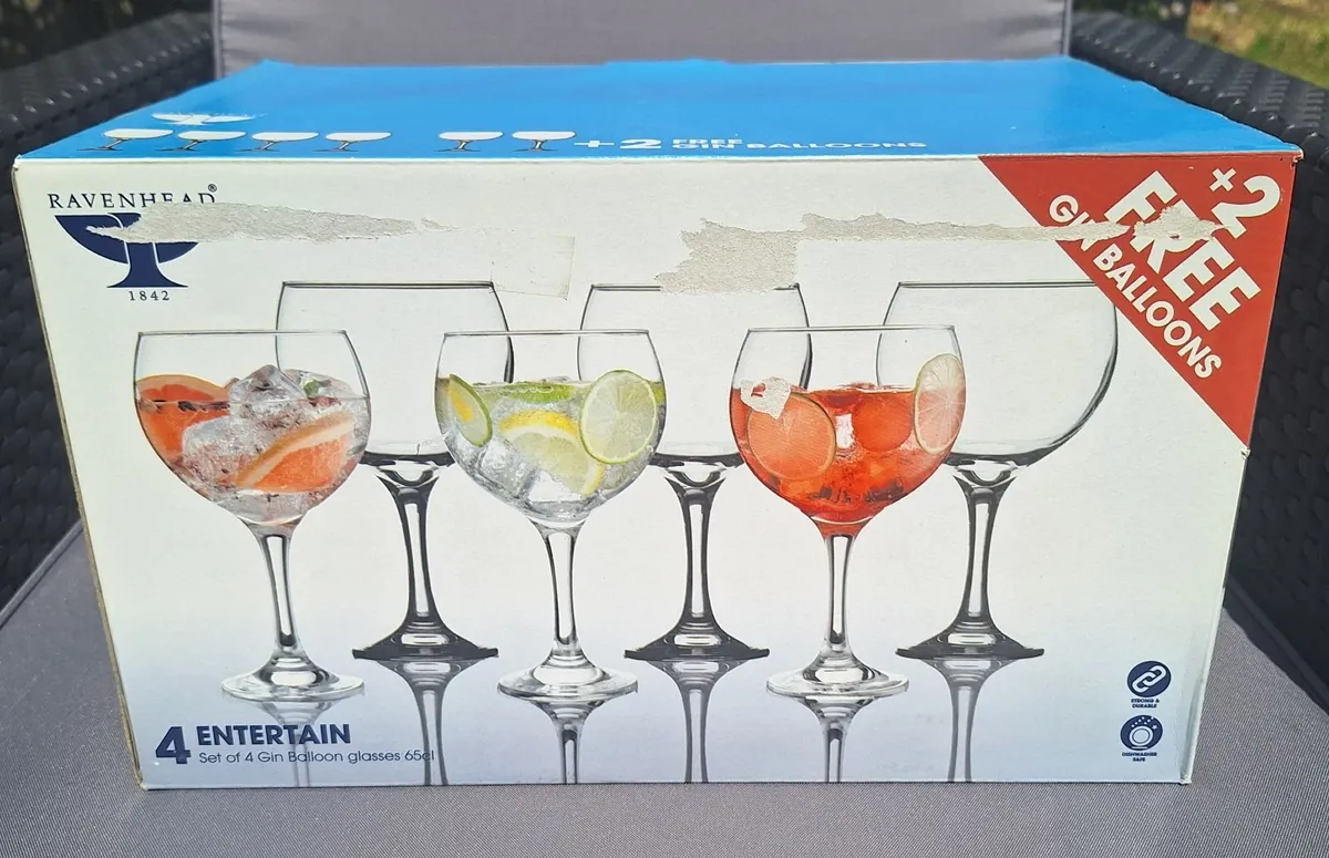 ​6 x Ravenhead Gin Balloon Glasses - Brand New - Image 1