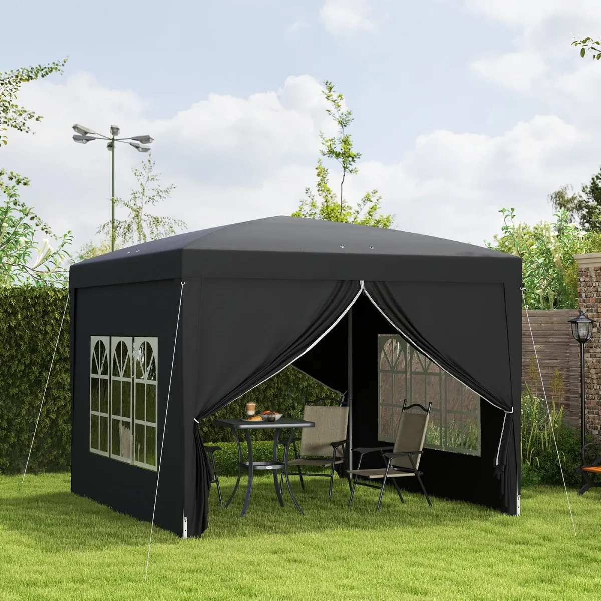 Gazebo 3x3m Waterproof Canopy with Bag - Image 2