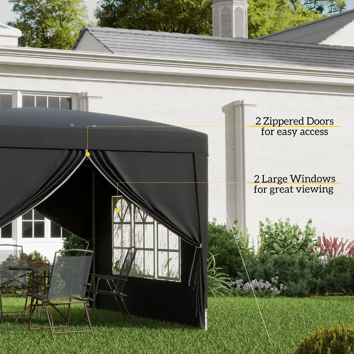 Gazebo 3x3m Waterproof Canopy with Bag - Image 3