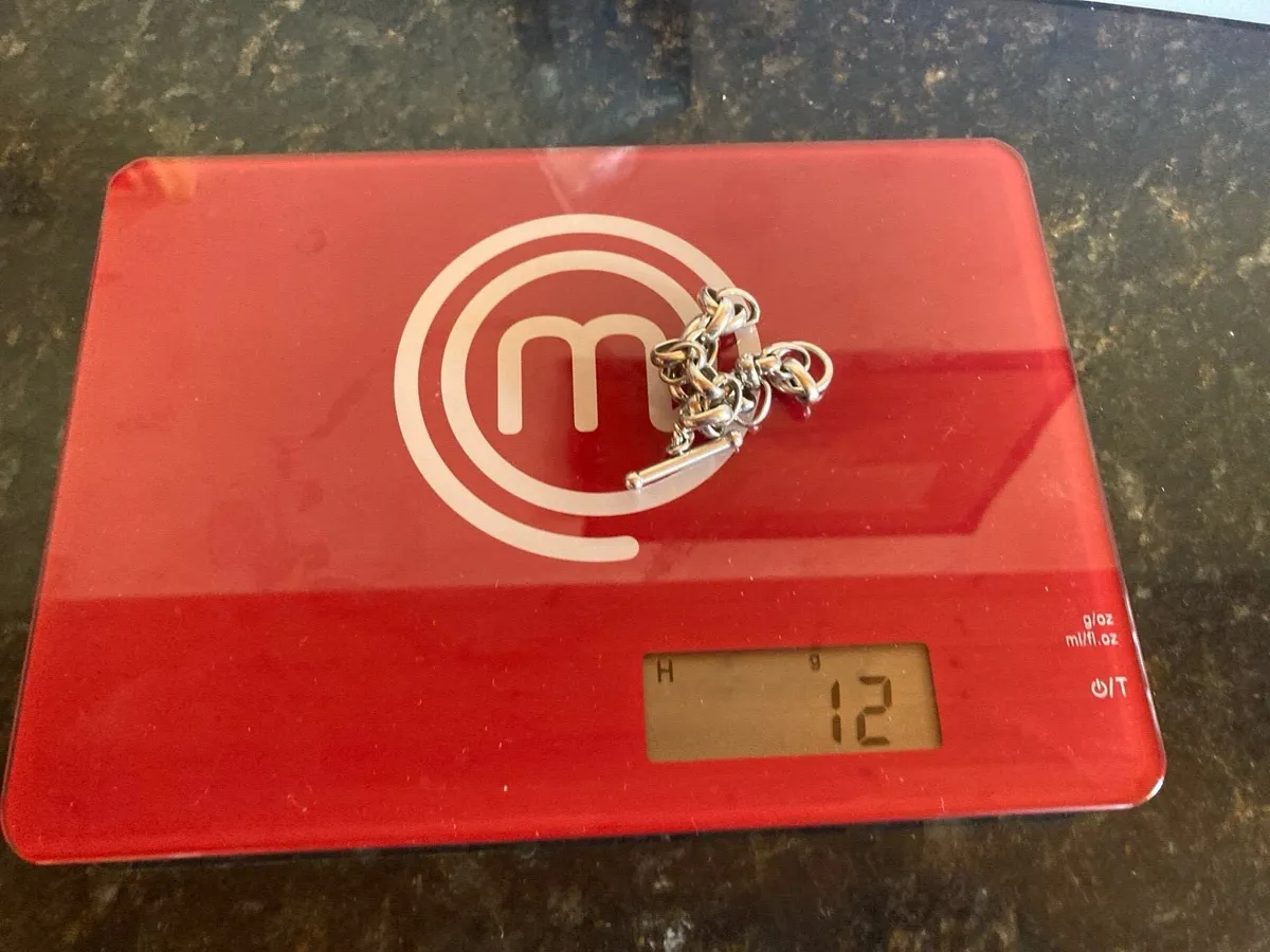 Sterling Silver T bar bracelet - Image 4