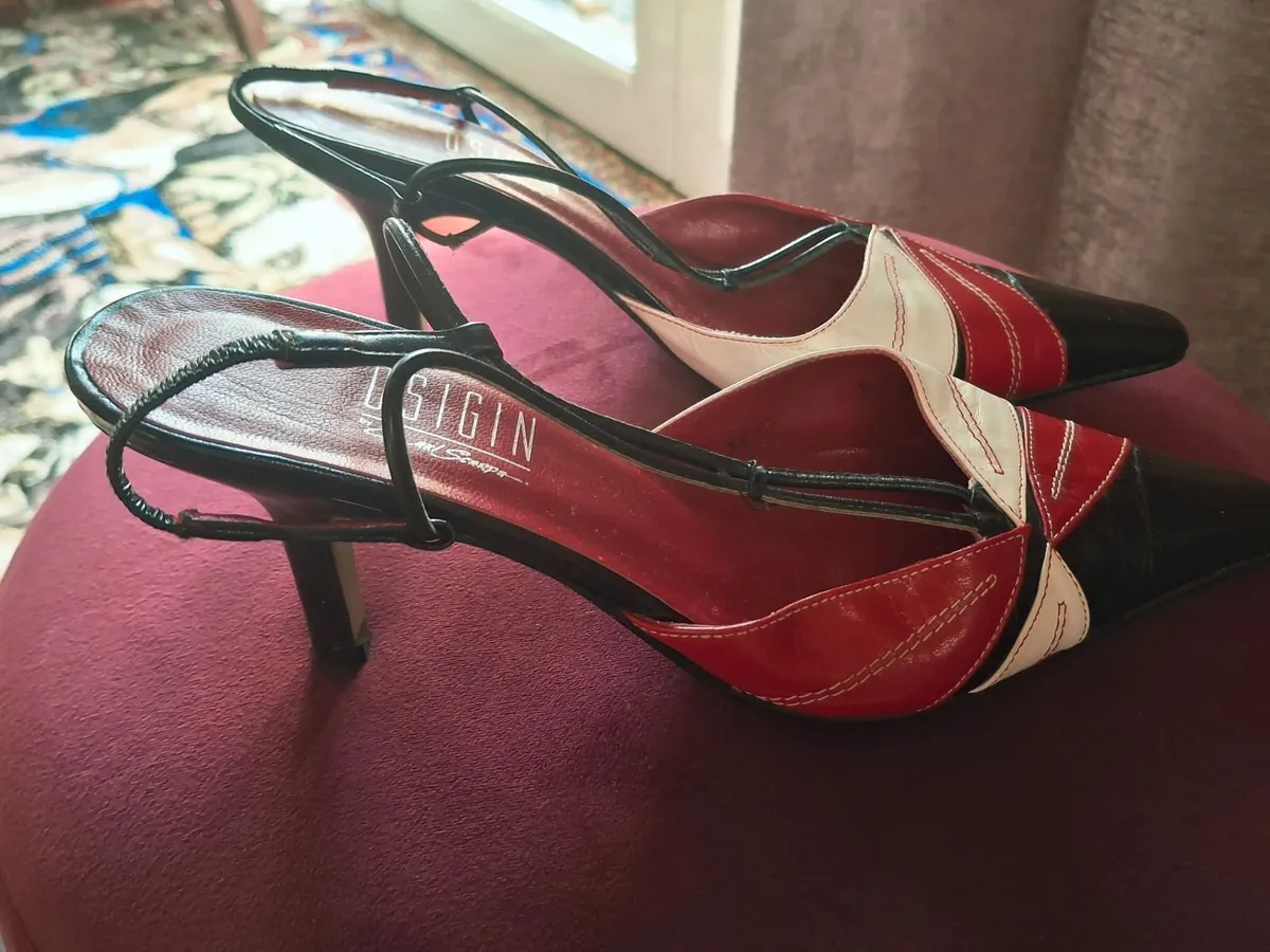 Genuine Leather Italian-Style Slingbacks – Size 5 - Image 4