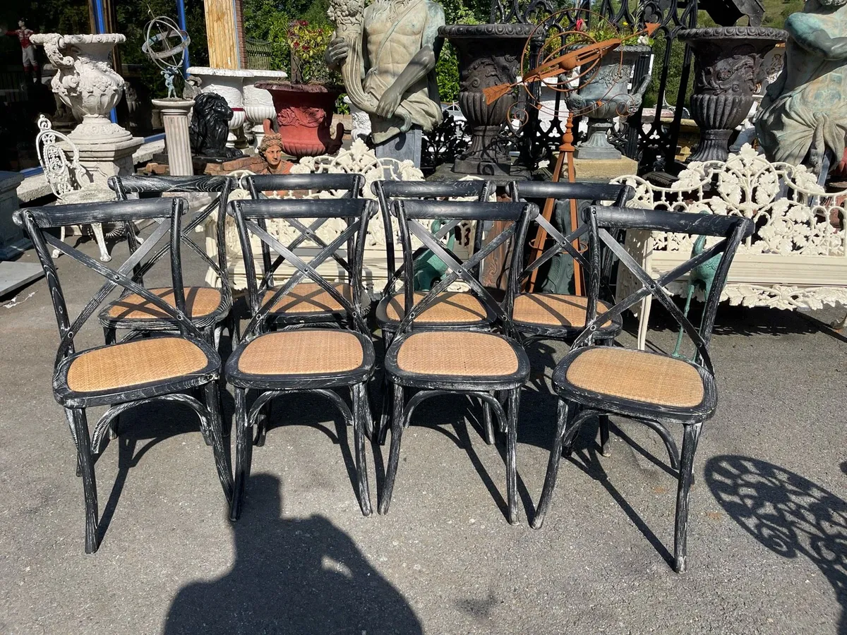 17 French 🇫🇷 cafe bistro restaurant chairs - Image 2