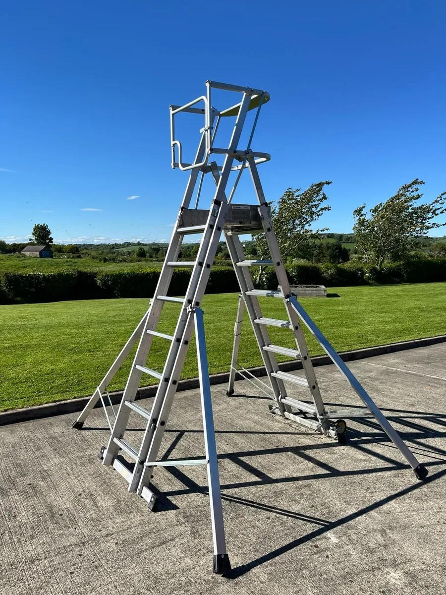Youngman 7–9 Rung Telescopic Platform Ladder - Image 1