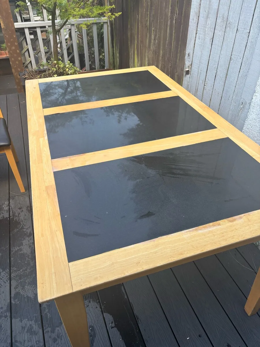 Kitchen table and 6 chairs - Image 1