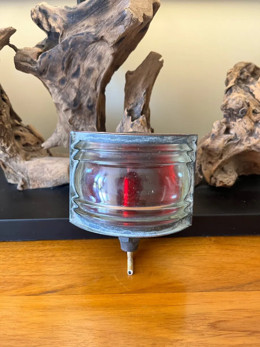 Antique SeaHorse Port Ships Lamp - Image 2