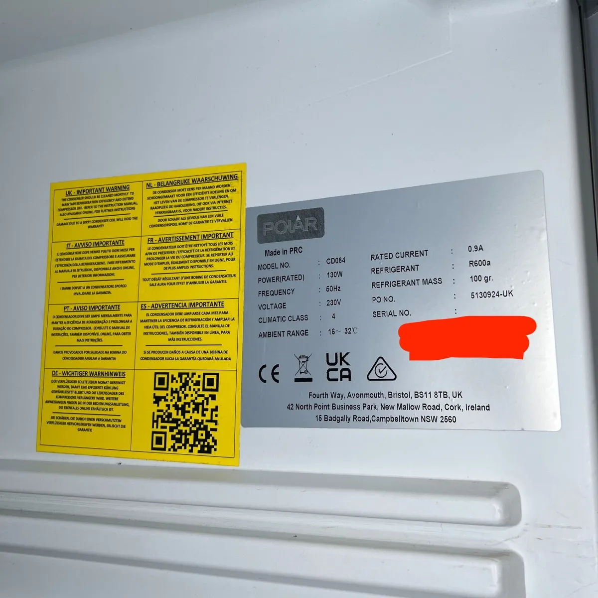 2x Polar 600Ltr Stainless Steel Commercial Fridges - Image 2
