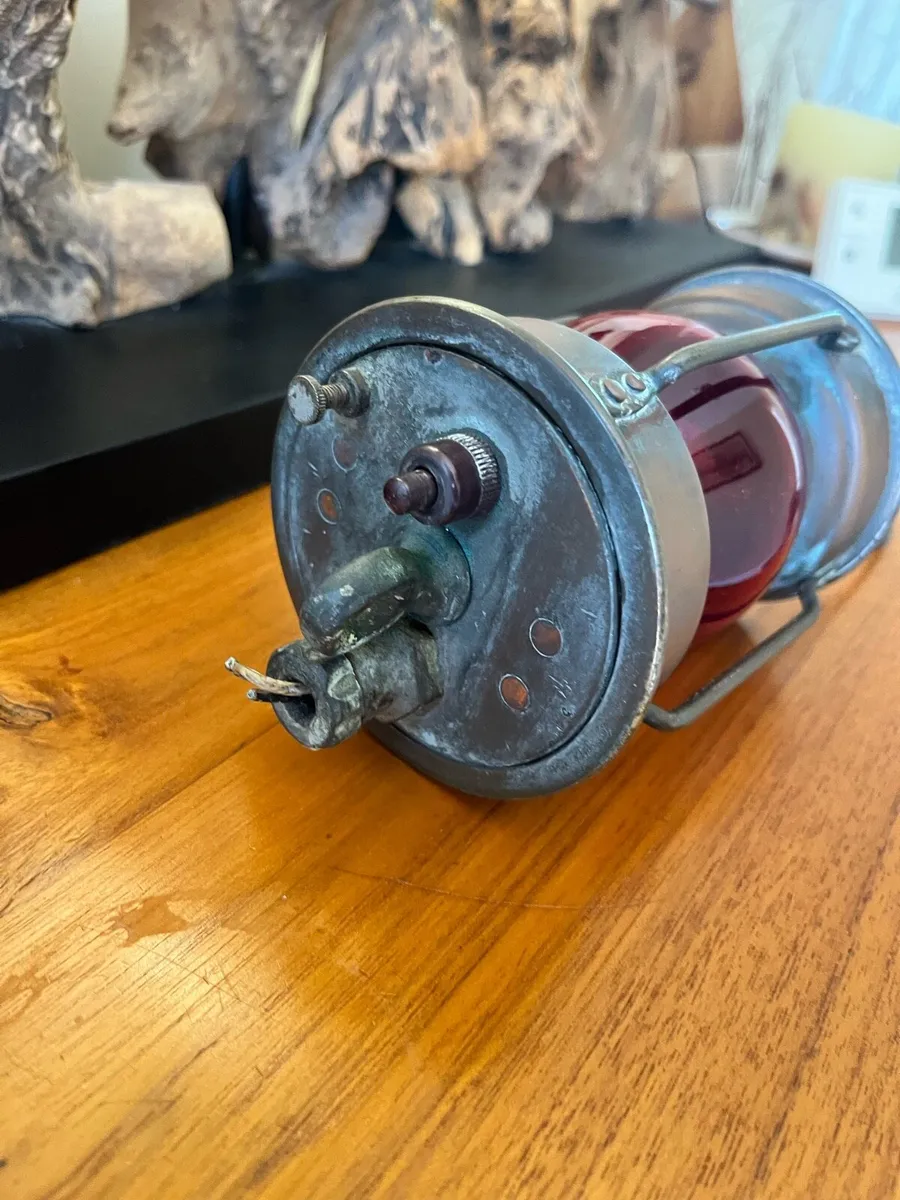 Antique Copper Ships Lamp - Image 4