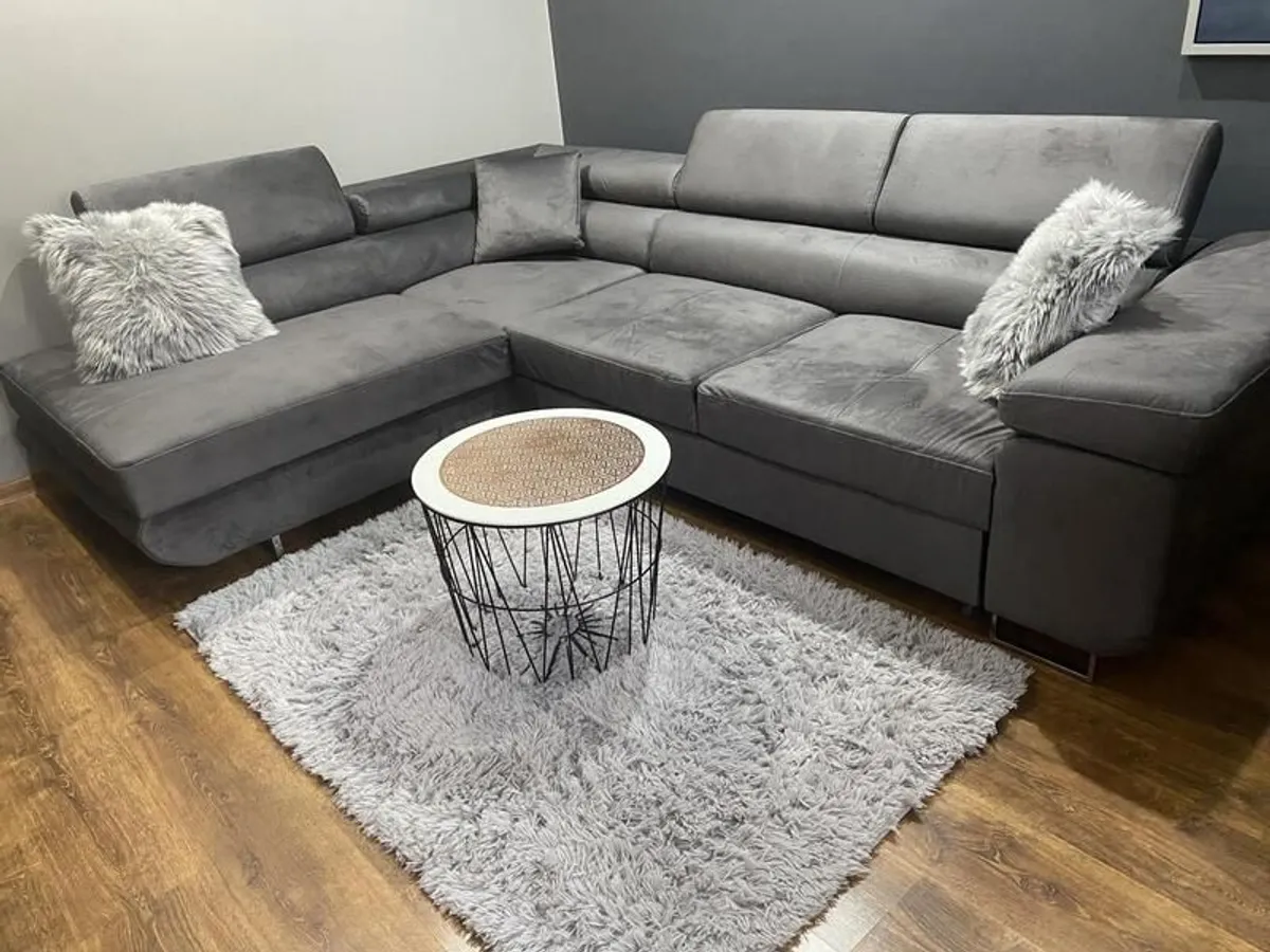 Corner Sofa Bed ANTONIO.BESTSELLER . Perfect design , very comfortable smart fabrics used . FREE delivery - Image 4