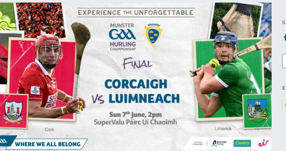 2026 Munster Hurling Final Ticket x 2