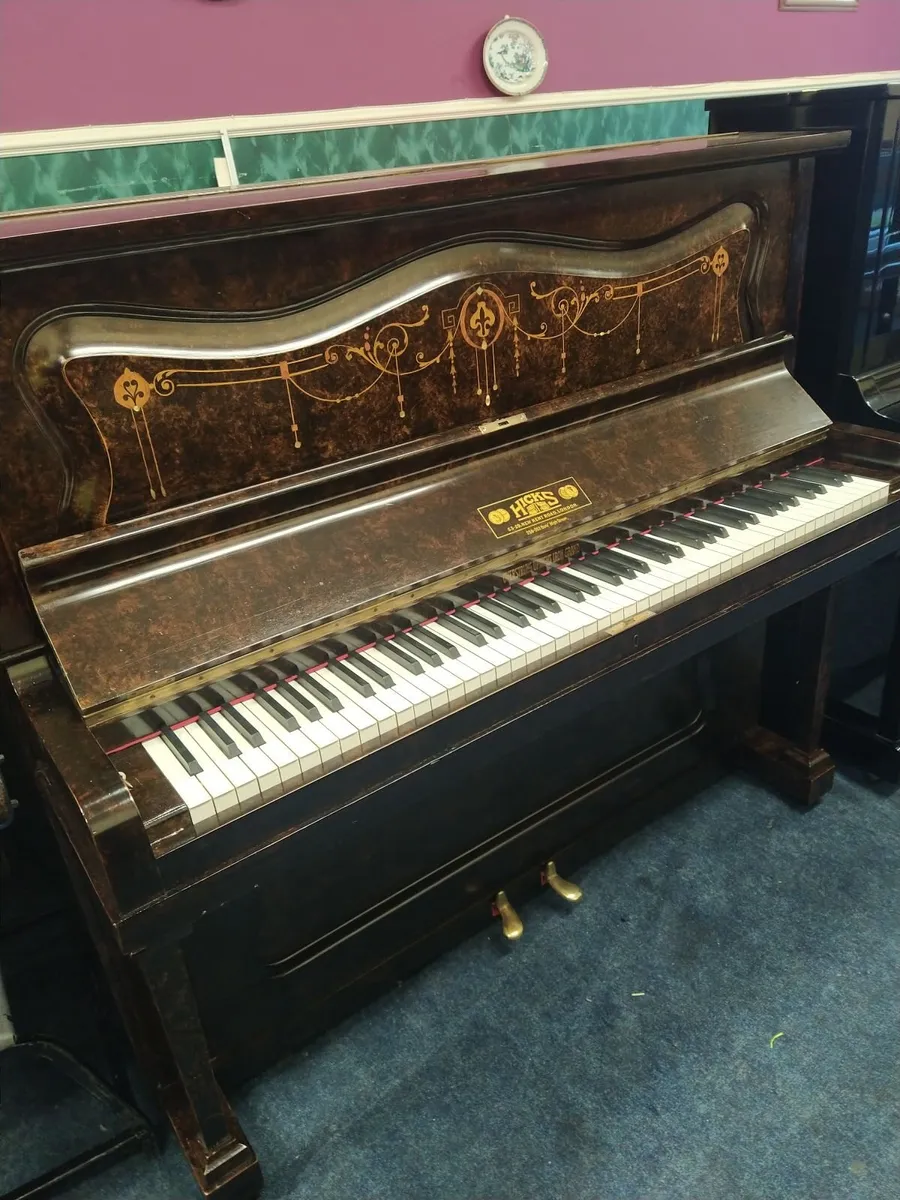 Hicks Upright Piano 5 Year Guarantee Concert Pitch - Image 2
