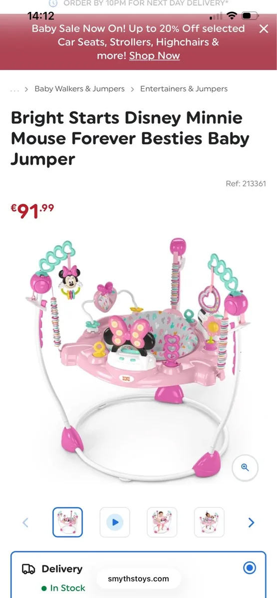 Minnie Mouse Walker and jumparoo - Image 2