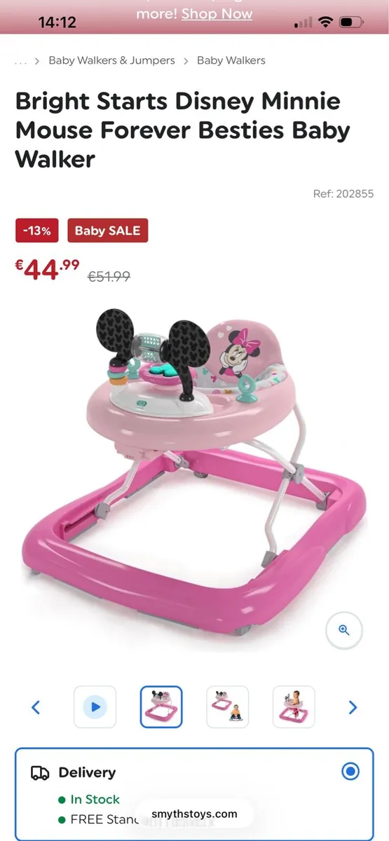 Minnie Mouse Walker and jumparoo - Image 3
