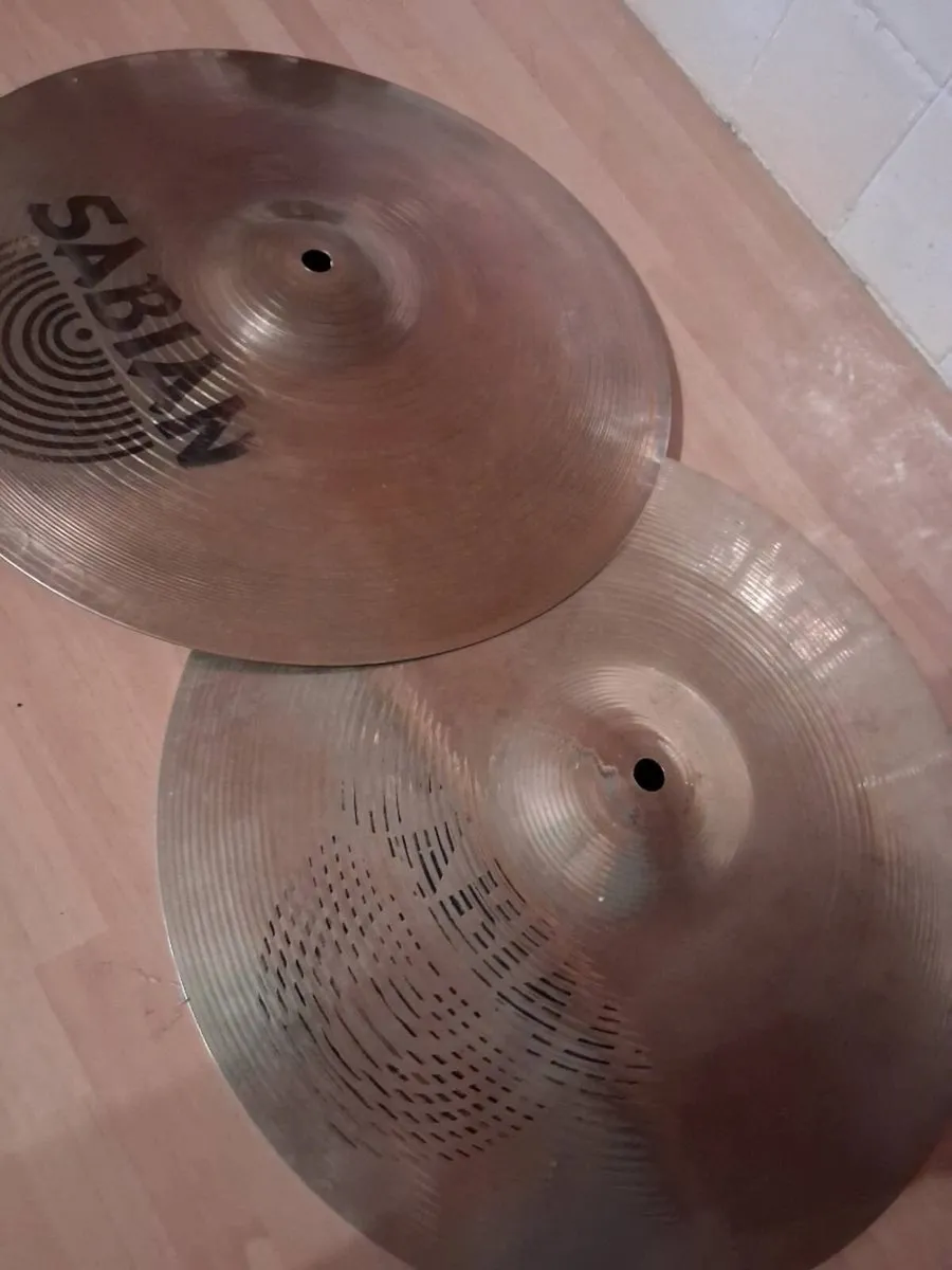 Sabian 14" rock hi hats - Image 1
