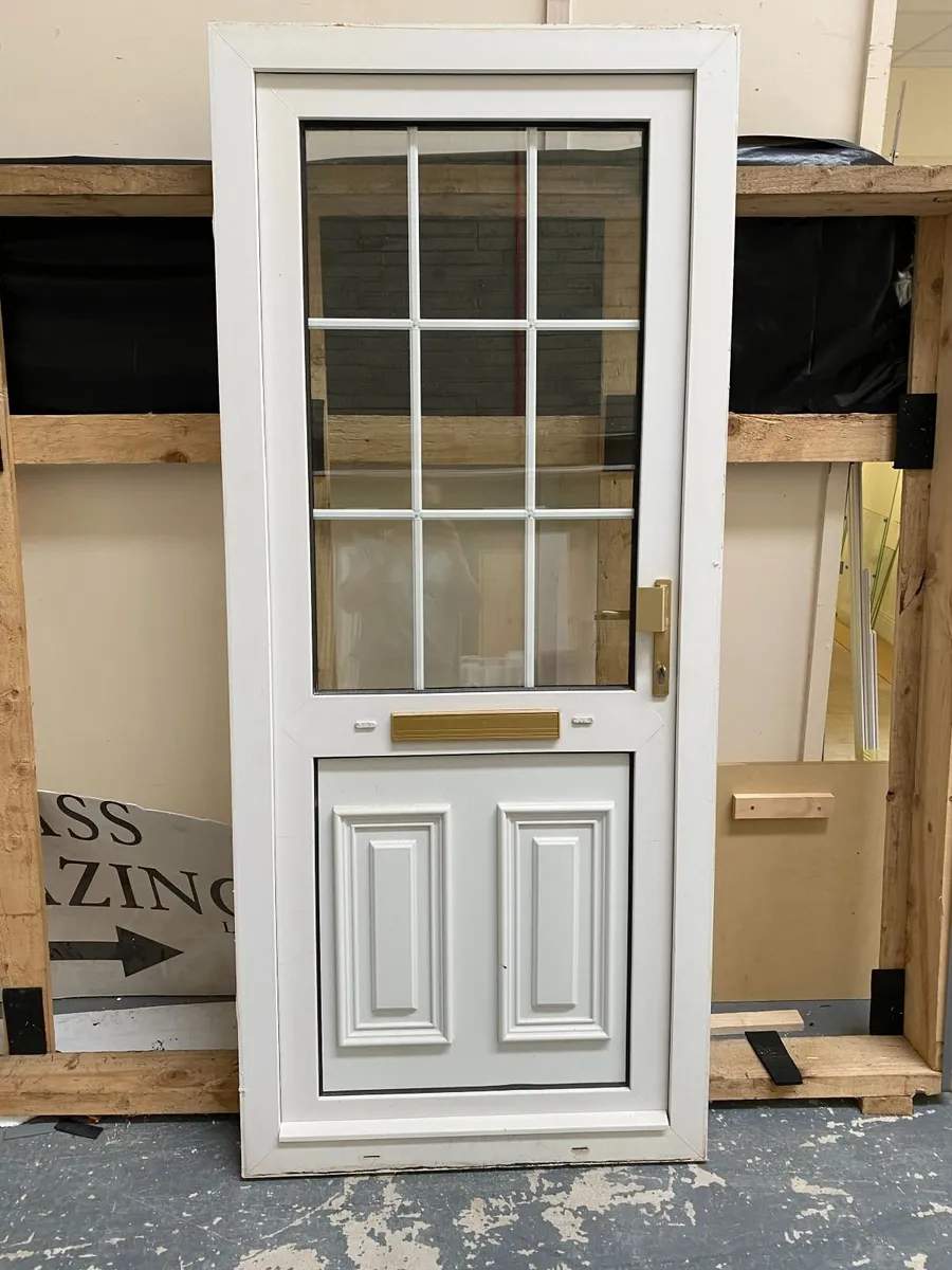 White pvc door