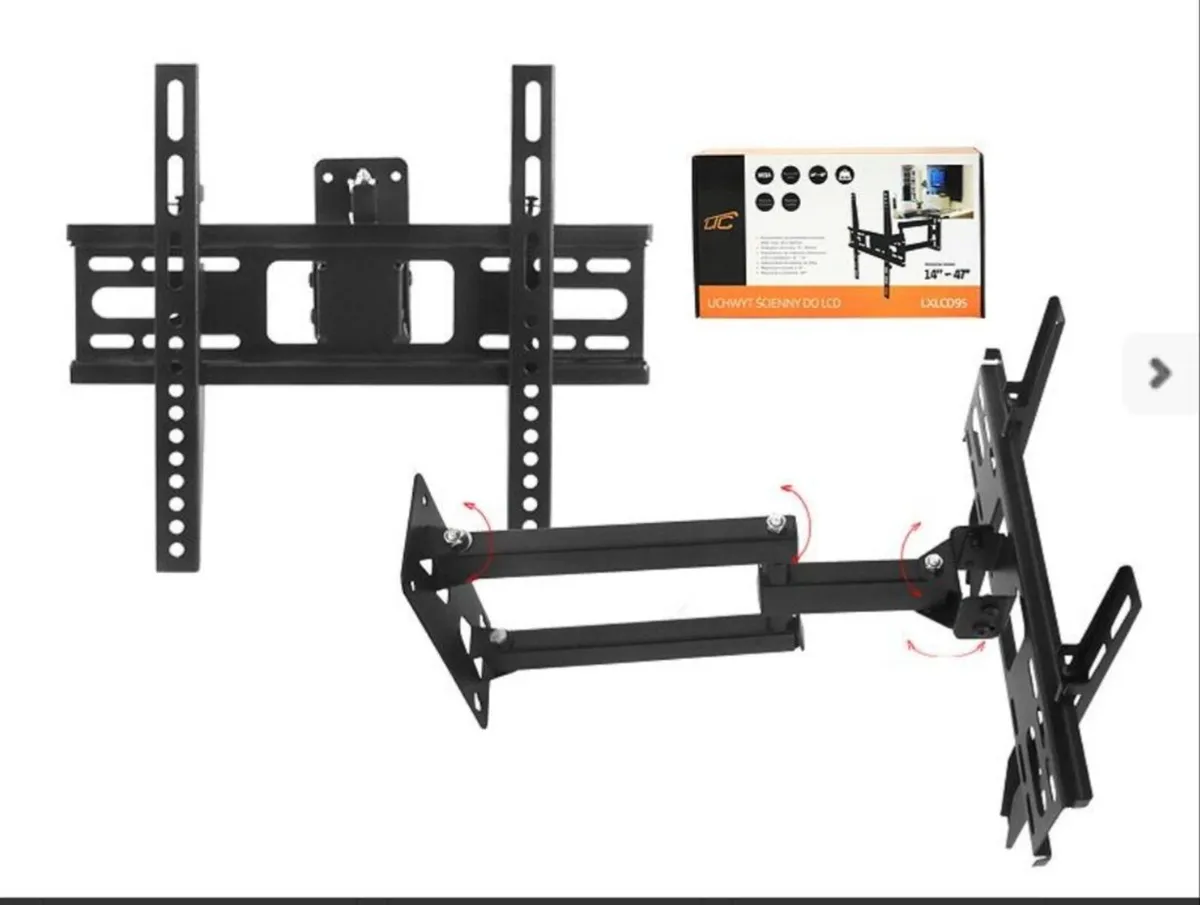 TV Wall Mount Bracket Swivel Full Motion 14-47" - Image 3