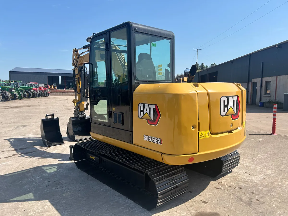 2019 CAT 305.5E2 C/W x3 New Buckets & Thumb Grab - Image 2