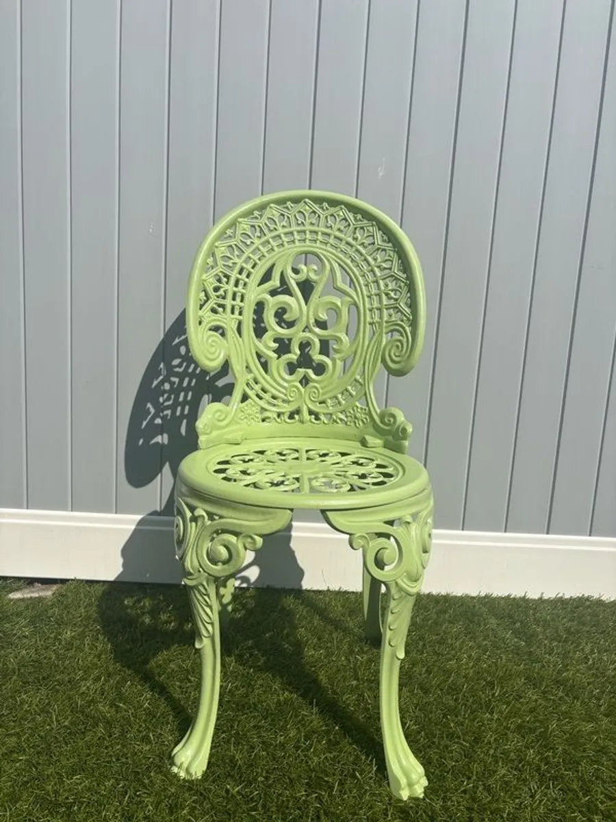 Cast Aluminum Garden Chairs - Image 2